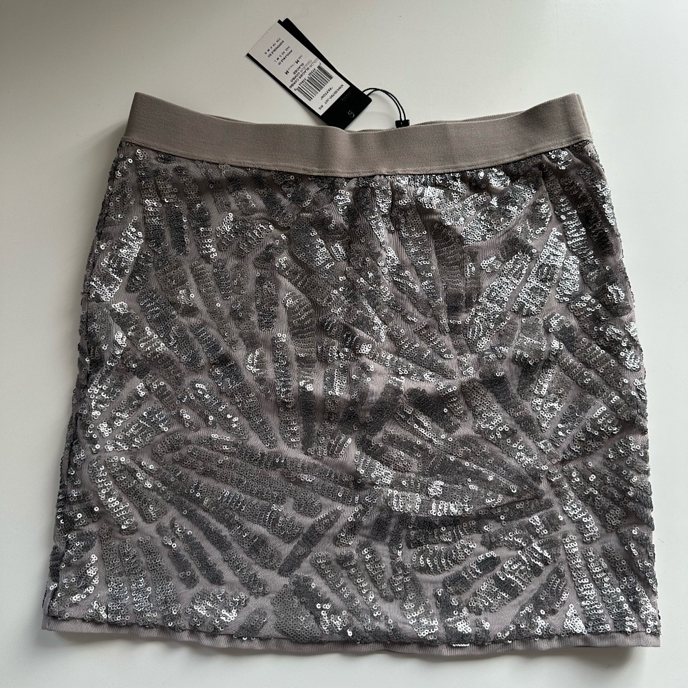 BCBG MaxAzria Paxton Sequinned Mini Skirt Size M
